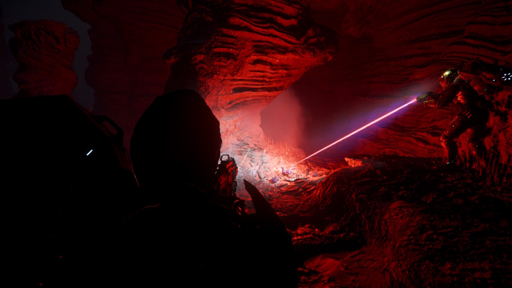 Blinding cave mining expedition